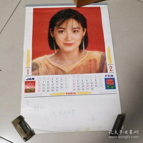 明星日历图,日历图中的璀璨瞬间